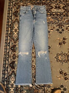 Mother ankle fray women denim jeans